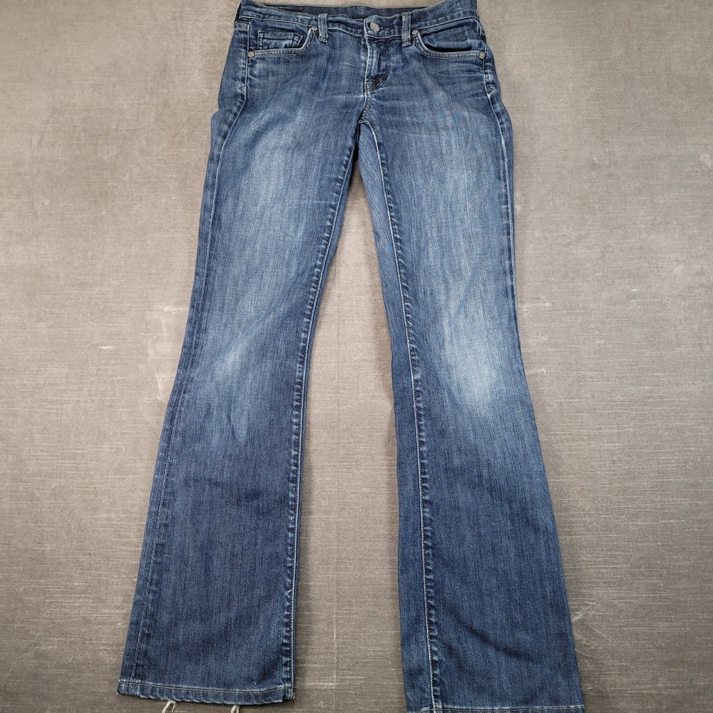 Citizens of Humanity Kelly 001 Low Waist Bootcut Jeans Blue Stretch Denim Womens